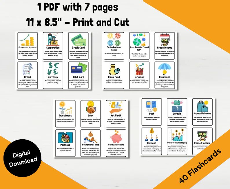 Financial Literacy Flashcards