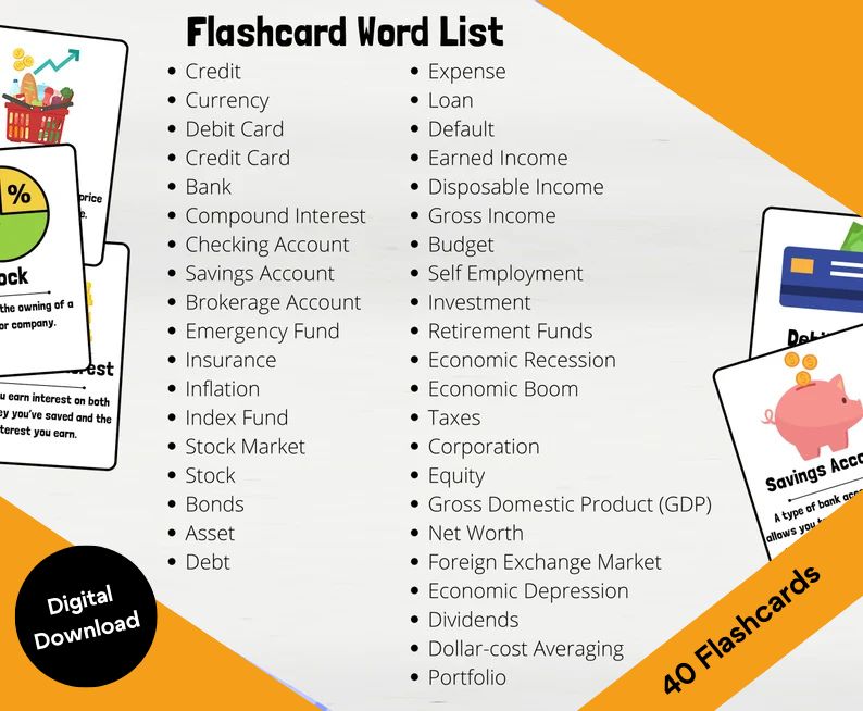 Financial Literacy Flashcards